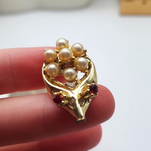 Estate Other - ornate regency‎ pearl cabochon for jewelry making